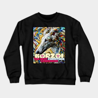 Borzoi, the best Christmas companion. I love borzois. Crewneck Sweatshirt